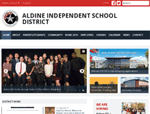 Tablet Screenshot of aldineisd.org